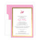 Watercolor Dove with Cross Gold Frame Invitations Image 3 of 4
